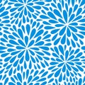 Seamless vector pattern with flowers. Vector illustration with fireworks. Royalty Free Stock Photo
